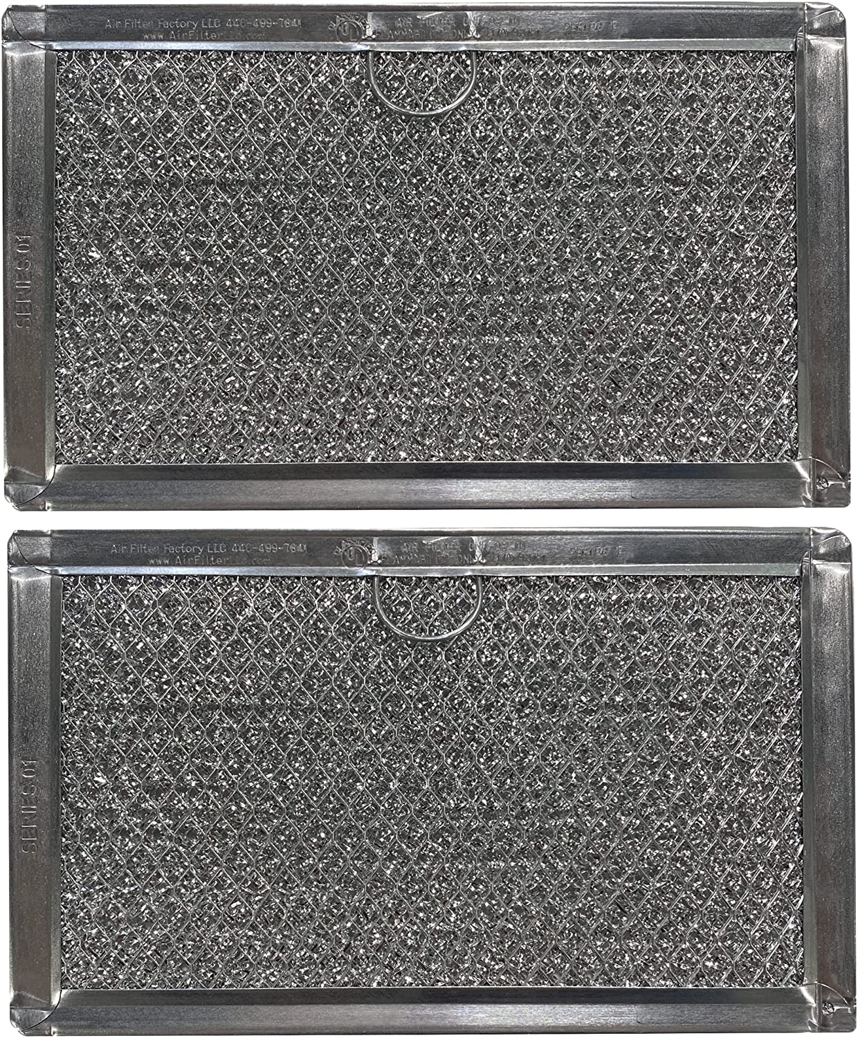 2 Pack Compatible Microwave Oven Mesh Grease Filter for Frigidaire 5304464105 