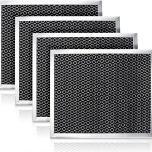 (4 Pack) Charcoal Carbon Range Hood Filter Replacements