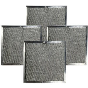 (4 Pack) Compatible Aluminum Mesh Grease Range Hood Filter Replacements